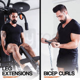 Darrahopens Sports & Fitness > Fitness Accessories PROFLEX Multi Station Multifunction Exercise Home Gym Weight Bench Press Boxing Equipment
