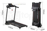 darrahopens Sports & Fitness > Fitness Accessories PROFLEX Treadmill Bluetooth Running Machine Foldable Small Compact Home Electric