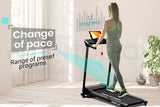 darrahopens Sports & Fitness > Fitness Accessories PROFLEX Treadmill Bluetooth Running Machine Small Compact Foldable Home Electric