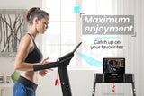 darrahopens Sports & Fitness > Fitness Accessories PROFLEX Treadmill Bluetooth Running Machine Small Compact Foldable Home Electric