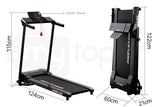 darrahopens Sports & Fitness > Fitness Accessories PROFLEX Treadmill Bluetooth Running Machine Small Compact Foldable Home Electric