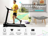 darrahopens Sports & Fitness > Fitness Accessories PROFLEX Treadmill Bluetooth Running Machine Small Compact Foldable Home Electric