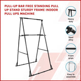 darrahopens Sports & Fitness > Fitness Accessories Pull-up Bar Free Standing Pull up Stand Sturdy Frame Indoor Pull Ups Machine