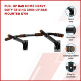 darrahopens Sports & Fitness > Fitness Accessories Pull Up Bar Home Heavy Duty Ceiling Chin Up Bar Mounted Gym