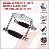 darrahopens Sports & Fitness > Fitness Accessories Randy & Travis Rubber-Coated Close-Grip Triangle Attachment
