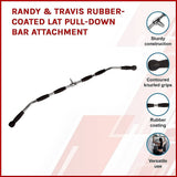 darrahopens Sports & Fitness > Fitness Accessories Randy & Travis Rubber-Coated Lat Pull-Down Bar Attachment