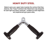 darrahopens Sports & Fitness > Fitness Accessories Randy & Travis Rubber-Coated Tricep Pushdown Bar Attachment