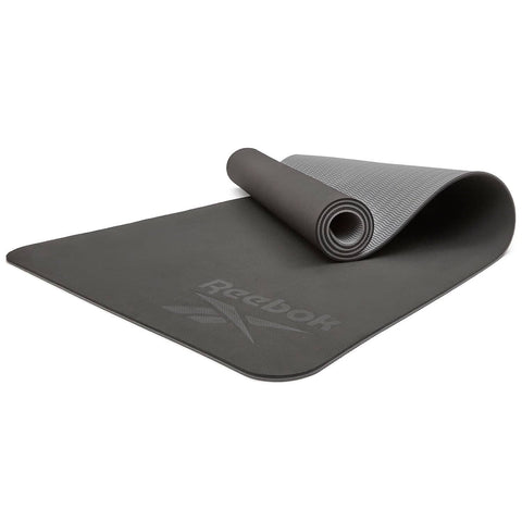 Darrahopens Sports & Fitness > Fitness Accessories Reebok Double Sided Yoga Mat 1.76m*0.61m*6mm in Black/Grey