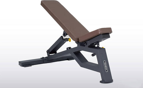 darrahopens Sports & Fitness > Fitness Accessories Sardine Sport Heavy Duty Bench Foldable Adjustable Commercial Grade Capacity 450kg(Brown)