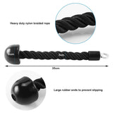 Darrahopens Sports & Fitness > Fitness Accessories Single Grip Tricep PullDown Rope Cable Attachment Pull Down Rope Tricep Rope Pully
