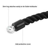 Darrahopens Sports & Fitness > Fitness Accessories Single Grip Tricep PullDown Rope Cable Attachment Pull Down Rope Tricep Rope Pully