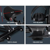 darrahopens Sports & Fitness > Fitness Accessories Spin Exercise Bike Flywheel Fitness Commercial Home Workout Gym Phone Holder Black
