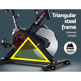 darrahopens Sports & Fitness > Fitness Accessories Spin Exercise Bike Flywheel Fitness Commercial Home Workout Gym Phone Holder Black