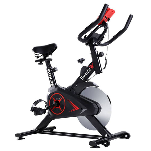 darrahopens Sports & Fitness > Fitness Accessories Spin Exercise Bike Flywheel Fitness Commercial Home Workout Gym Phone Holder Black