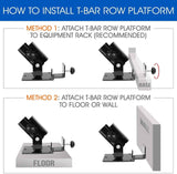 darrahopens Sports & Fitness > Fitness Accessories T Bar Row Landmine Platform 360-degree Swivel Fits 1", 2" Olympic Bars