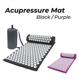 Darrahopens Sports & Fitness > Fitness Accessories VERPEAK Acupressure Mat & Pillow & Bag (Black) FT-MT-117-OTI