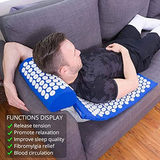 Darrahopens Sports & Fitness > Fitness Accessories Verpeak Acupressure Mat & Pillow & Bag Blue VP-MT-132-OTI