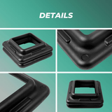 Darrahopens Sports & Fitness > Fitness Accessories VERPEAK Aerobic Step Riser 4pcs Black VP-AS-109-AC