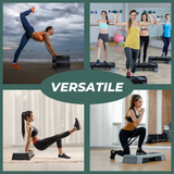 Darrahopens Sports & Fitness > Fitness Accessories VERPEAK Aerobic Step Riser 4pcs Black VP-AS-109-AC