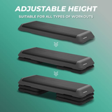 Darrahopens Sports & Fitness > Fitness Accessories VERPEAK Aerobic Step Riser 4pcs Black VP-AS-109-AC
