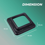 Darrahopens Sports & Fitness > Fitness Accessories VERPEAK Aerobic Step Riser 4pcs Black VP-AS-109-AC