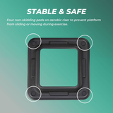 Darrahopens Sports & Fitness > Fitness Accessories VERPEAK Aerobic Step Riser 4pcs Black VP-AS-109-AC