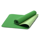 Darrahopens Sports & Fitness > Fitness Accessories VERPEAK TPE Yoga Mat Dual Color (Lime) with Yoga Bag and Strap - FT-MT-104-ATC