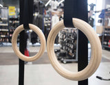 darrahopens Sports & Fitness > Fitness Accessories Wooden Gymnastic Rings Olympic Gym Strength Training
