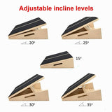 darrahopens Sports & Fitness > Fitness Accessories Wooden Slant Exercise Board With Adjustable Incline And Non-Slip Surface