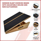 darrahopens Sports & Fitness > Fitness Accessories Wooden Slant Exercise Board With Adjustable Incline And Non-Slip Surface