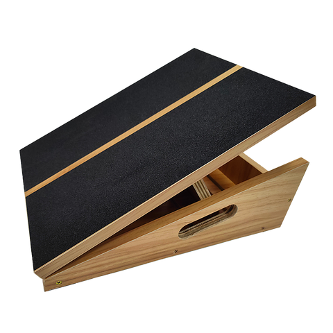 darrahopens Sports & Fitness > Fitness Accessories Wooden Slant Exercise Board With Adjustable Incline And Non-Slip Surface