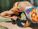 darrahopens Sports & Fitness > Fitness Accessories Yoga Pilates Wheel Cork Circle Prop Back Chest Hips Abdomen Stretch Roller