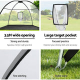 Darrahopens Sports & Fitness > Golf Everfit 3.5M Golf Practice Net with Driving Mat Training Target Hitting Mat