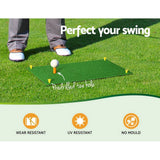 Darrahopens Sports & Fitness > Golf Everfit Golf Hitting Mat Portable Driving Range Practice Training Aid 60x30cm