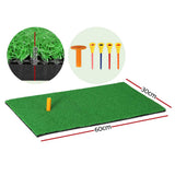 Darrahopens Sports & Fitness > Golf Everfit Golf Hitting Mat Portable Driving Range Practice Training Aid 60x30cm