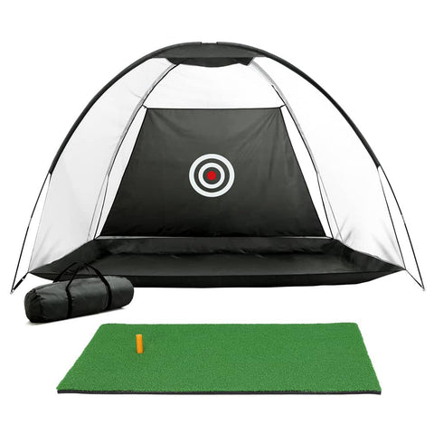 Darrahopens Sports & Fitness > Golf Everfit Golf Practice Net And Training Mat Set Cage Training Aid Hitting Mat