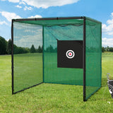 Darrahopens Sports & Fitness Golf Practice Cage 3M Hitting Net with Steel Frame Football Baseball Training