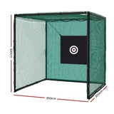 Darrahopens Sports & Fitness Golf Practice Cage 3M Hitting Net with Steel Frame Football Baseball Training