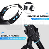 darrahopens Sports & Fitness > Golf THOMSON Golf Buggy Electric Trolley Automatic Motorised Foldable Cart LED Black