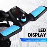 darrahopens Sports & Fitness > Golf THOMSON Golf Buggy Electric Trolley Automatic Motorised Foldable Cart LED Black
