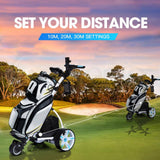 darrahopens Sports & Fitness > Golf THOMSON Golf Buggy Electric Trolley Automatic Motorised Foldable Cart Powered