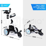 darrahopens Sports & Fitness > Golf THOMSON Golf Buggy Electric Trolley Automatic Motorised Foldable Cart Powered
