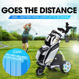 darrahopens Sports & Fitness > Golf THOMSON Golf Buggy Electric Trolley Automatic Motorised Foldable Cart Powered