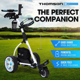 darrahopens Sports & Fitness > Golf THOMSON Golf Buggy Electric Trolley Automatic Motorised Foldable Cart Powered