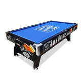 Darrahopens Sports & Fitness JD LOGO 7FT MDF  Pool Snooker Billiards Table Free Accessory - BLUE