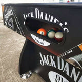 Darrahopens Sports & Fitness JD LOGO 7FT MDF  Pool Snooker Billiards Table Free Accessory - GREEN