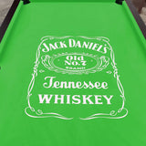 Darrahopens Sports & Fitness JD LOGO 7FT MDF  Pool Snooker Billiards Table Free Accessory - GREEN