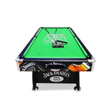Darrahopens Sports & Fitness JD LOGO 7FT MDF  Pool Snooker Billiards Table Free Accessory - GREEN