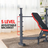 Darrahopens Sports & Fitness Powertrain Adjustable Weight Bench Home Gym Bench Press - 302