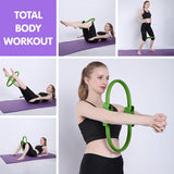 Darrahopens Sports & Fitness Powertrain Pilates Ring Band Yoga Home Workout Exercise Band Green